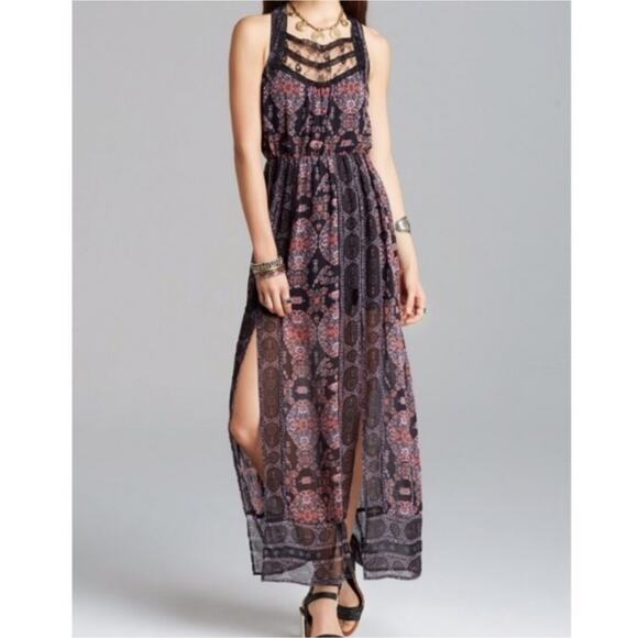 Free People Moroccan Midnight Dance Maxi Dress - Picture 1 of 7
